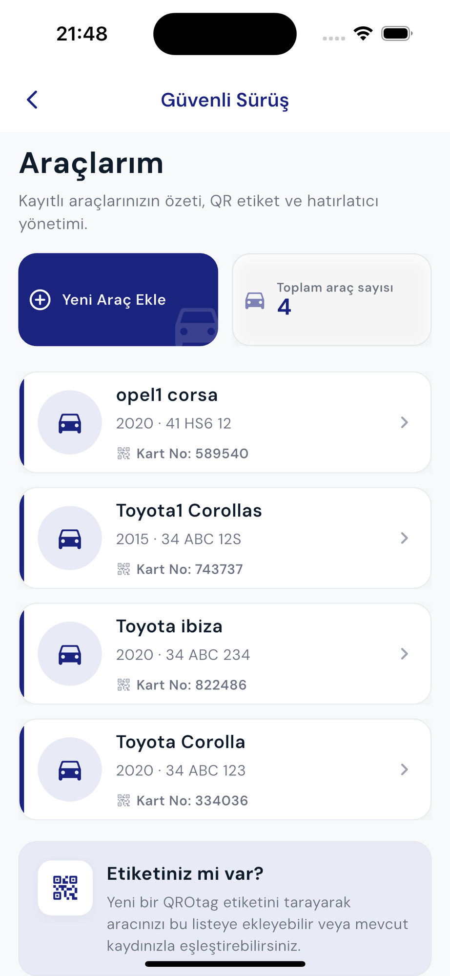 Araçlarım