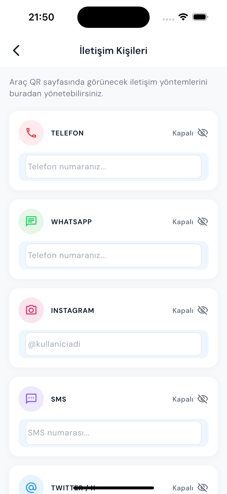 İletişim Kişileri