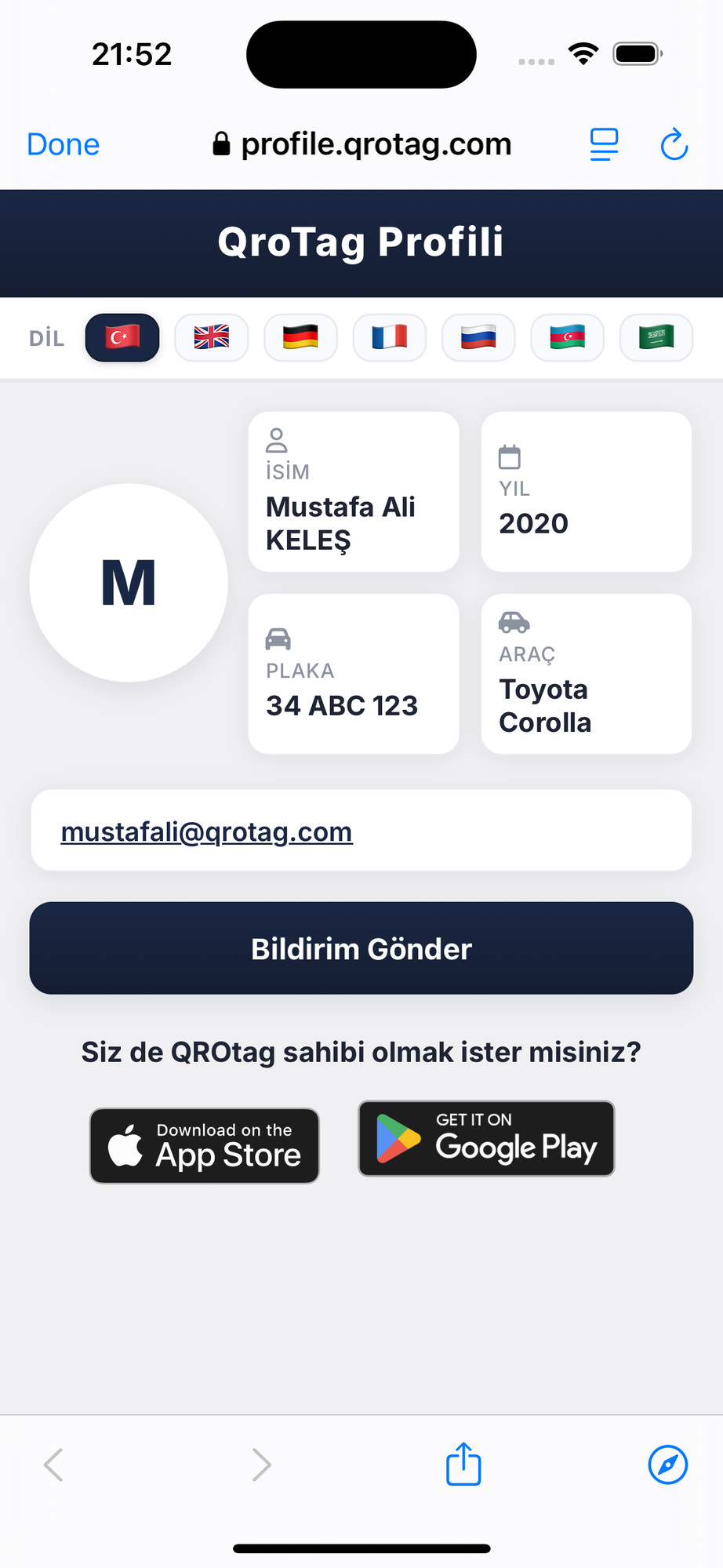 QR Profil